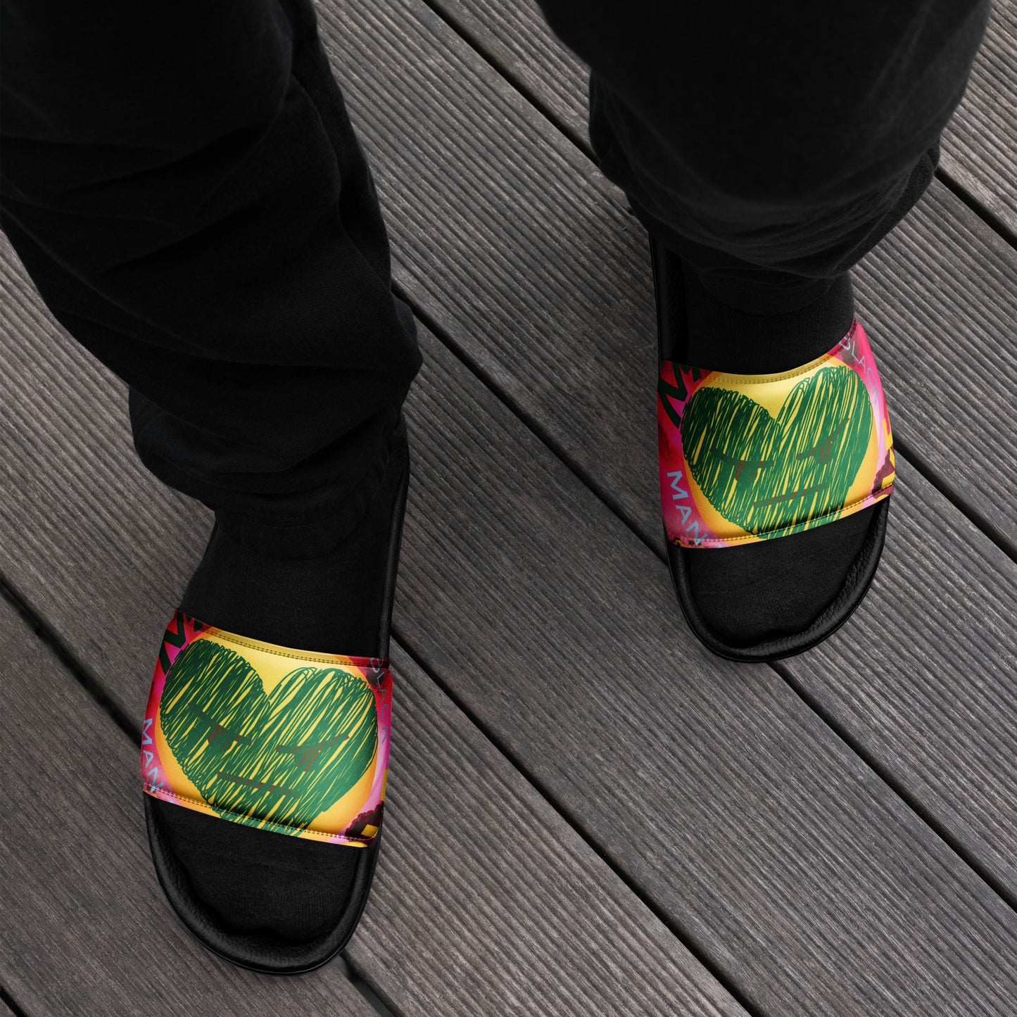 Youngblackmaninc. Mad Love Men’s slides