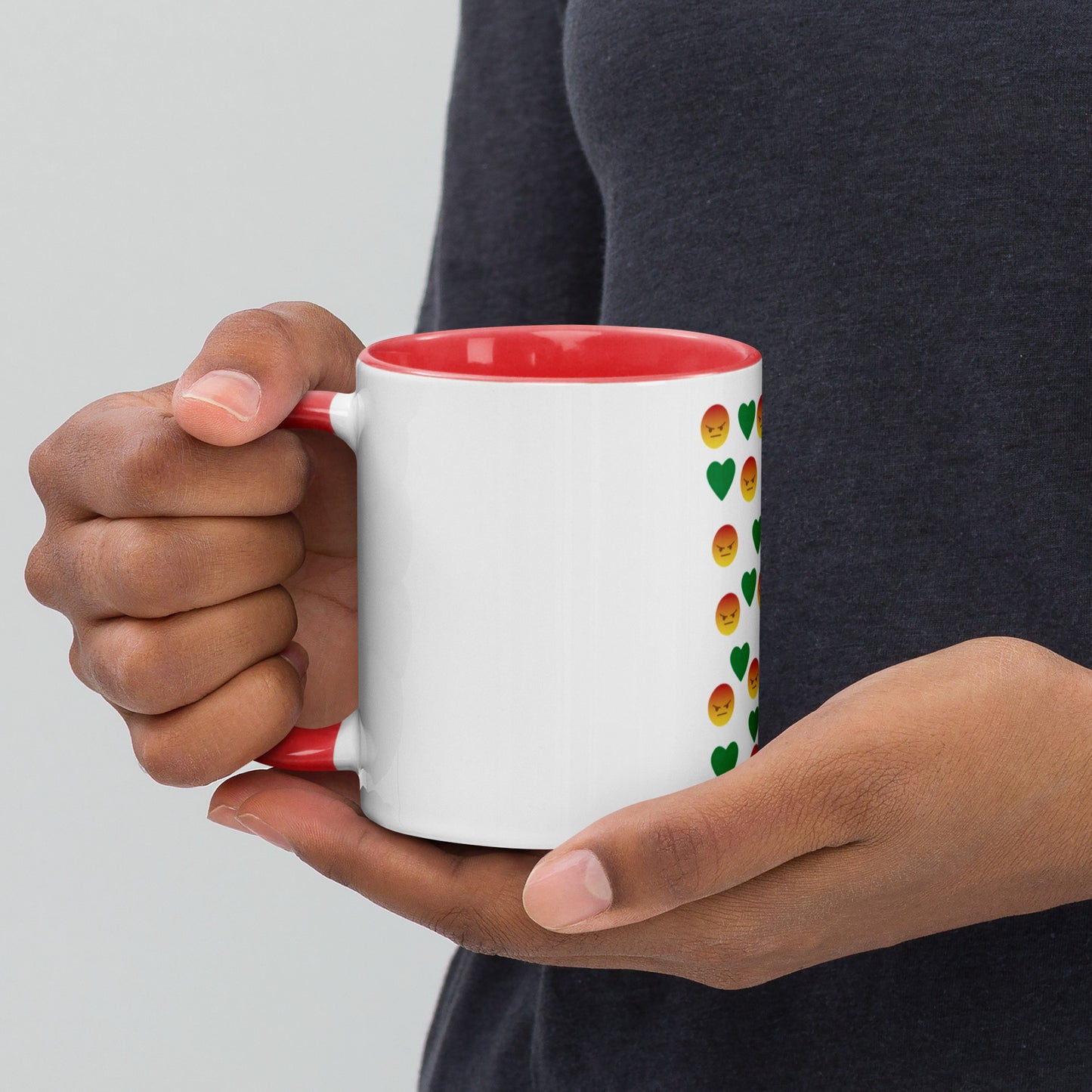 Youngblackmaninc. Mad Love Mug with Color Inside