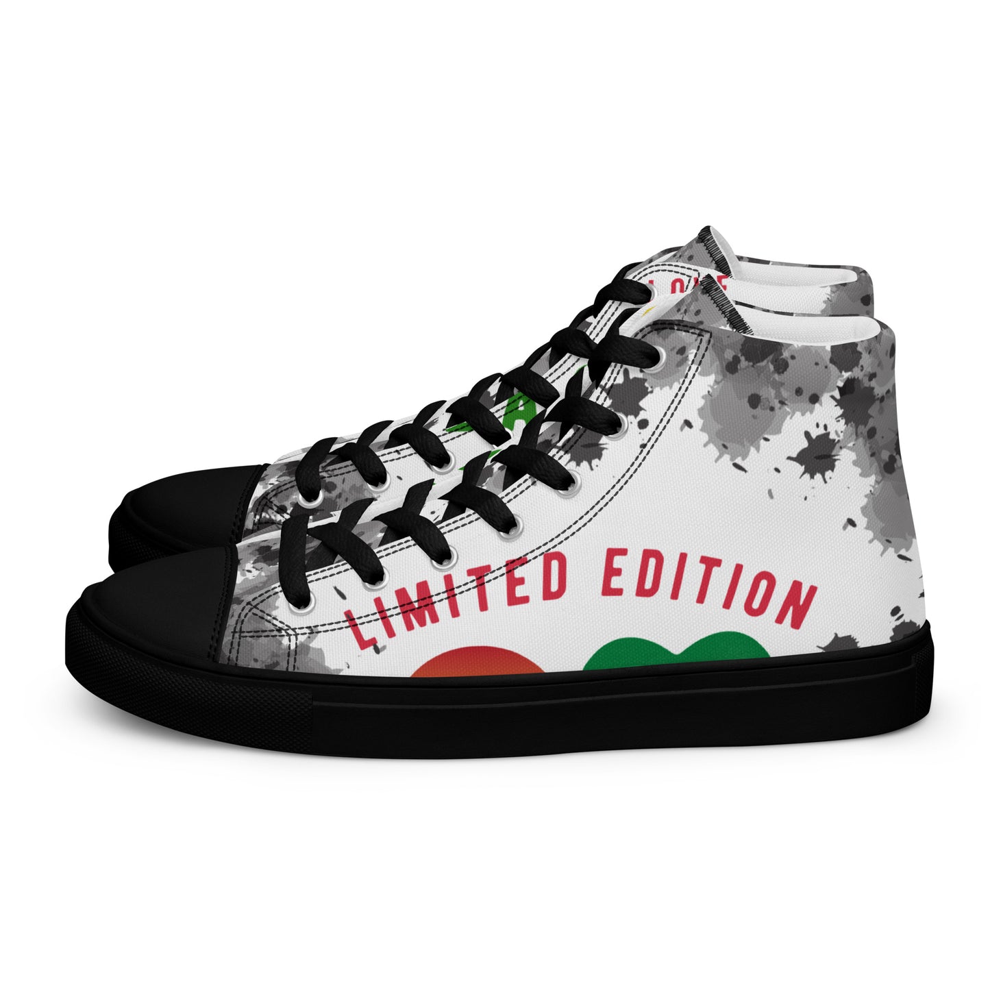 Youngblackmaninc. Mad Love Women’s high top canvas shoes