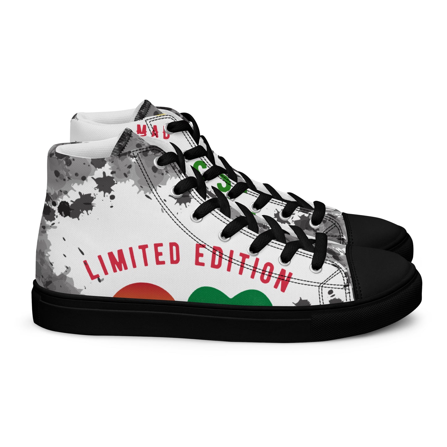 Youngblackmaninc. Mad Love Women’s high top canvas shoes