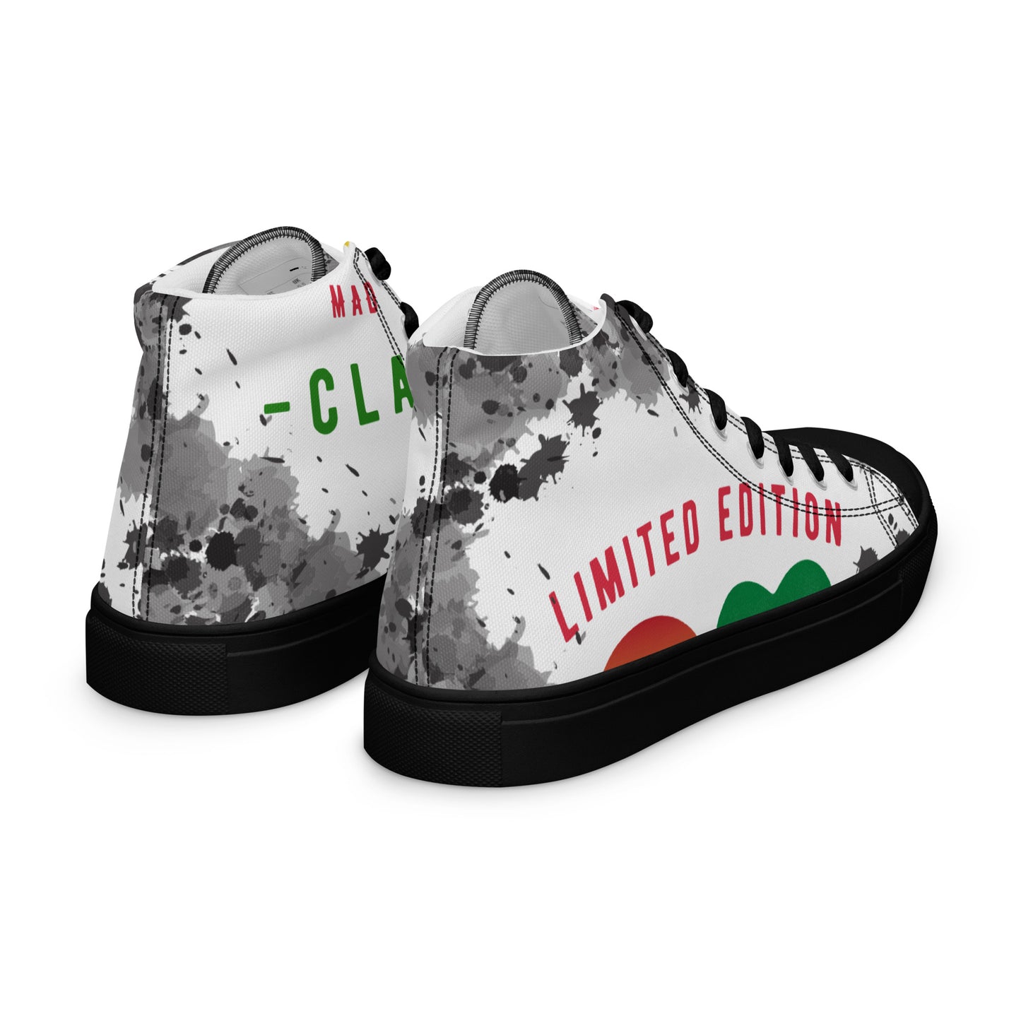 Youngblackmaninc. Mad Love Women’s high top canvas shoes