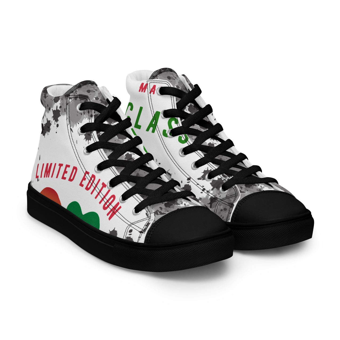 Youngblackmaninc. Mad Love Women’s high top canvas shoes