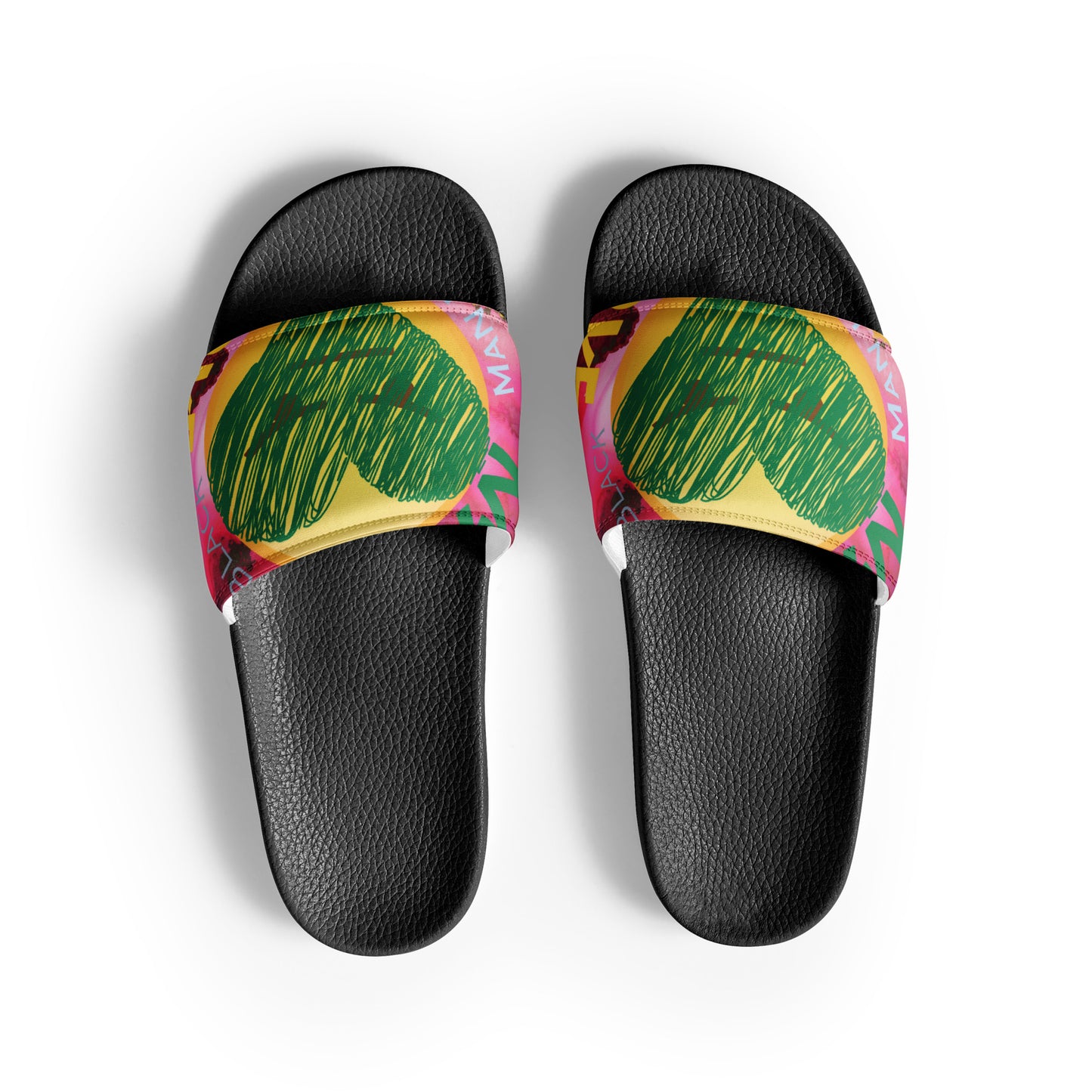 Youngblackmaninc. Mad Love Women's slides