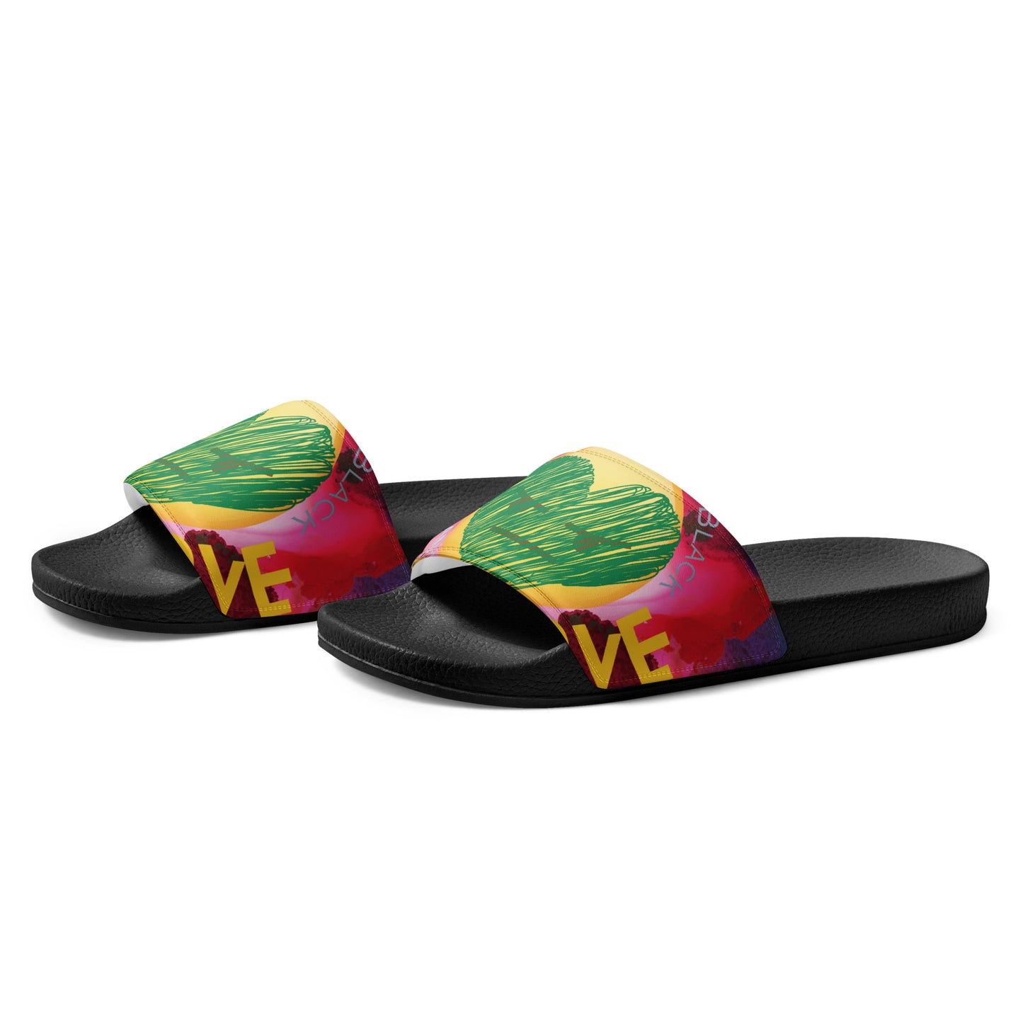 Youngblackmaninc. Mad Love Women's slides