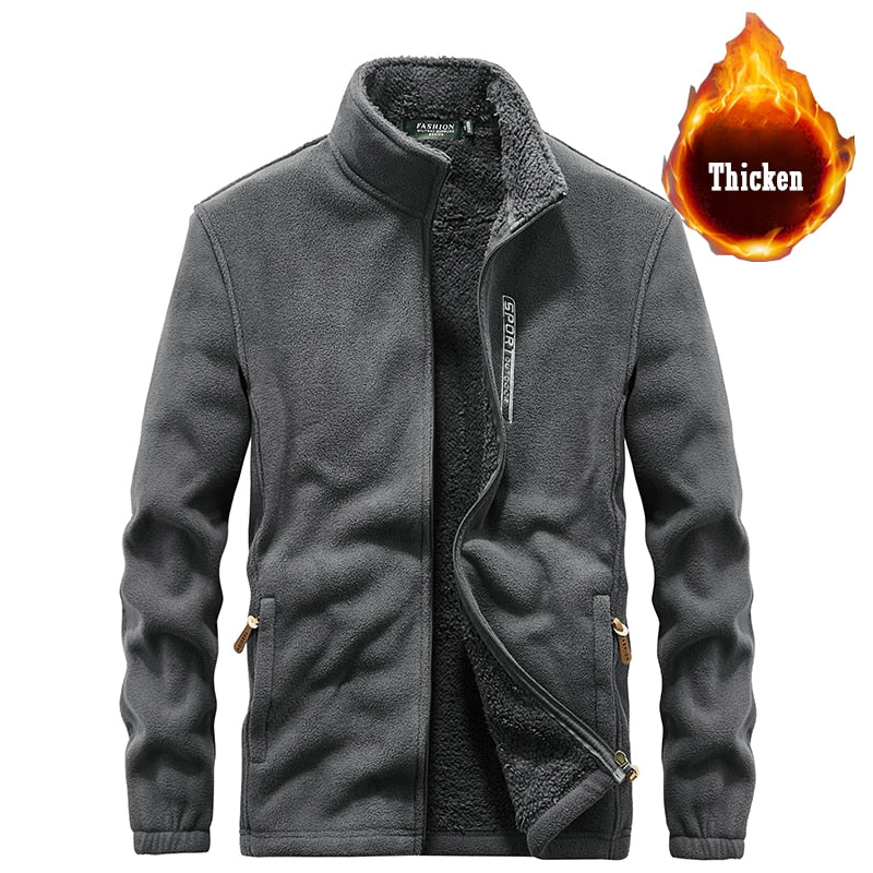 Large Size Clothing S-5XL Men Fleece Vest Jacket 2021 Spring New Windproof Casual Warm Vest Coat Men Winter Vest Men's Jackets 1