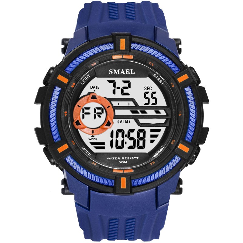 SMAEL Watch 50M Waterproof Sport Watches Military Men Big Dial S Shock Relojes Hombre Casual LED Clock1616 Digital Wristwatches
