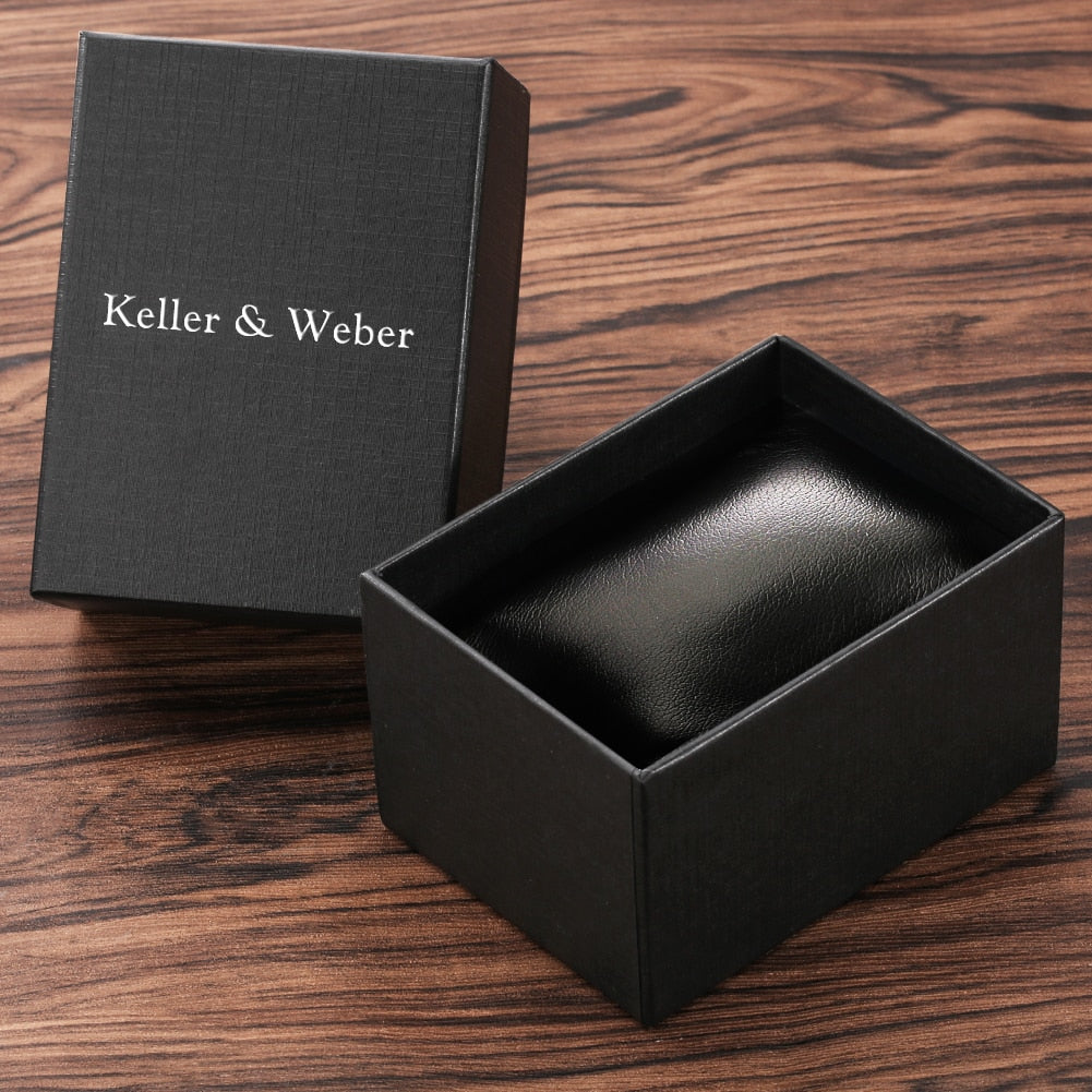 Watch Gift Set for Men Black Quartz Numerals Dial Men's Leather Watches Adjustable Bracelet Men Gift Set for Birthday with Boxes
