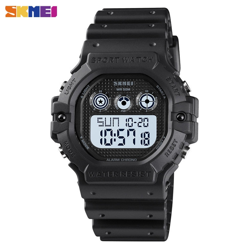 SKMEI Sports Watch Men Led Digital Watch Mens Wristwatches 2 Time Count Down Alarm Chrono Watches Mens Clock Relogio Masculino