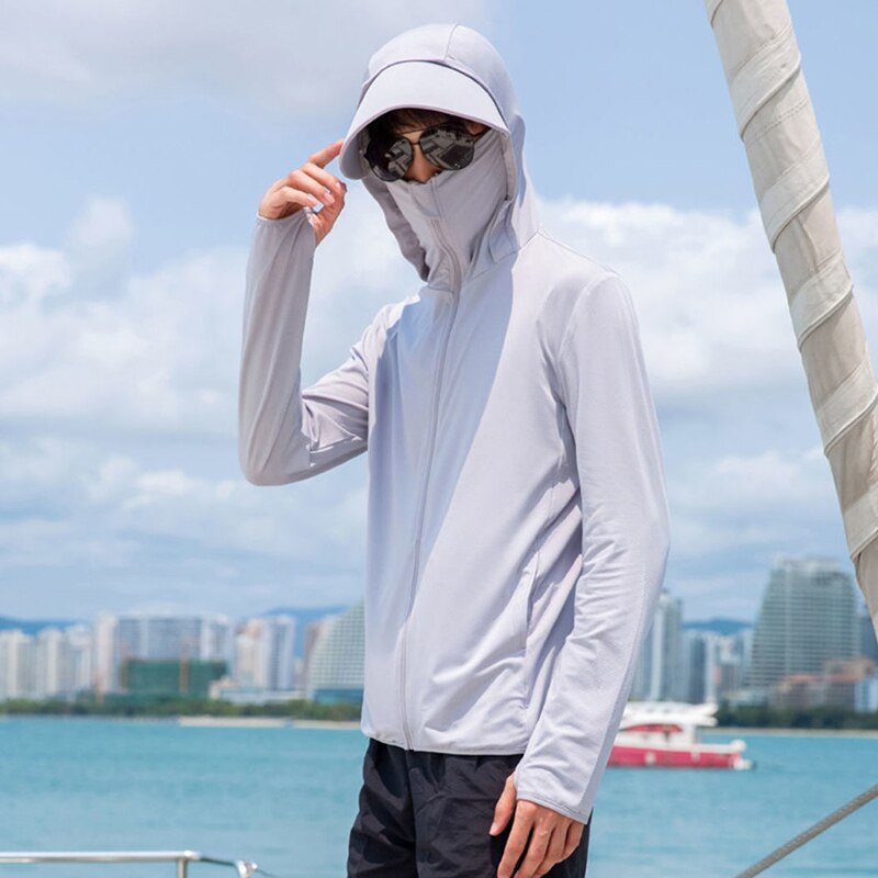 UPF 50+ UV Sun Protection Clothing Men Women Long Sleeve Breathable Outdoor Sports Cycling Fishing Running Hiking Clothes XA295Q