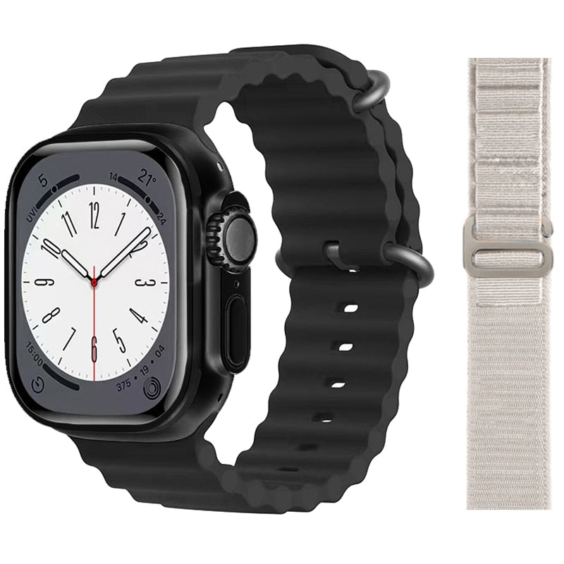 W&O New Smart Watch Men Ultra Series 8 Bluetooth Call NFC 2.08 Inch Smartwatch For Women 49mm Health Monitoring Fitness Bracelet