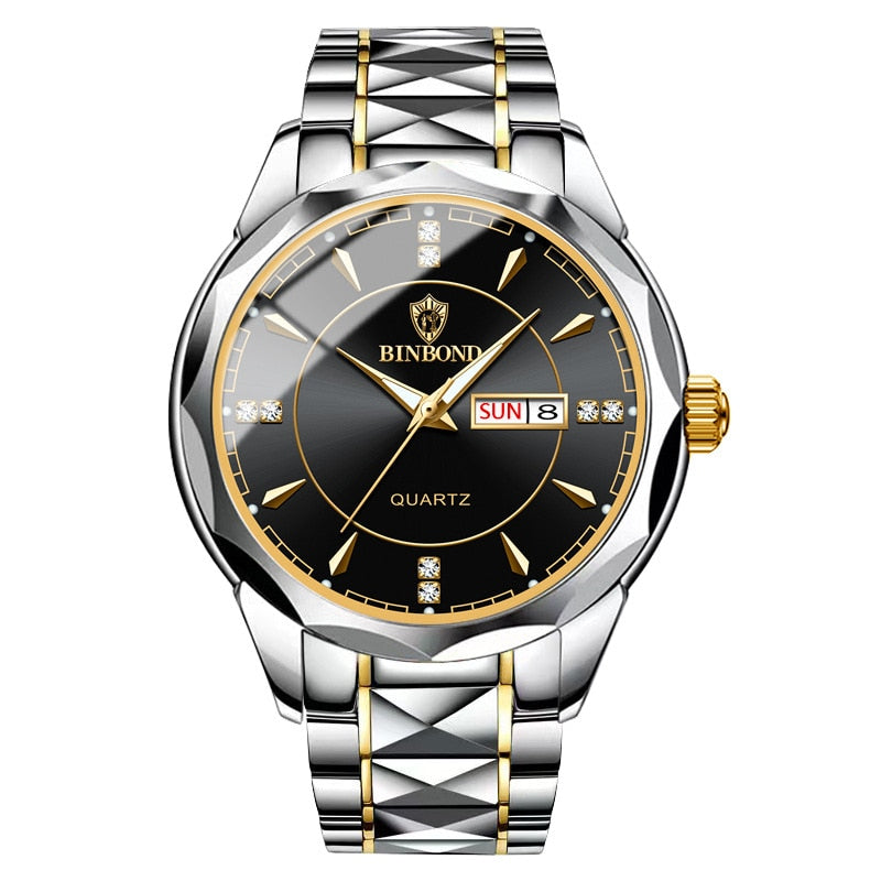 Fashion Luxury Gold Watch Men 2022 New Military Sport Quartz Wristwatch Calendar Casual Clock Stainless Steel Wateproof Watches