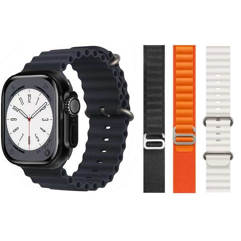 W&O Smart Watch X8+ Ultra 49MM Wireless Charging NFC 2.08 Inch Waterproof Sport Watches Bluetooth Calls Smartwatch Men Women