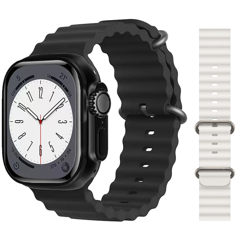 W&O New Smart Watch Men Ultra Series 8 Bluetooth Call NFC 2.08 Inch Smartwatch For Women 49mm Health Monitoring Fitness Bracelet