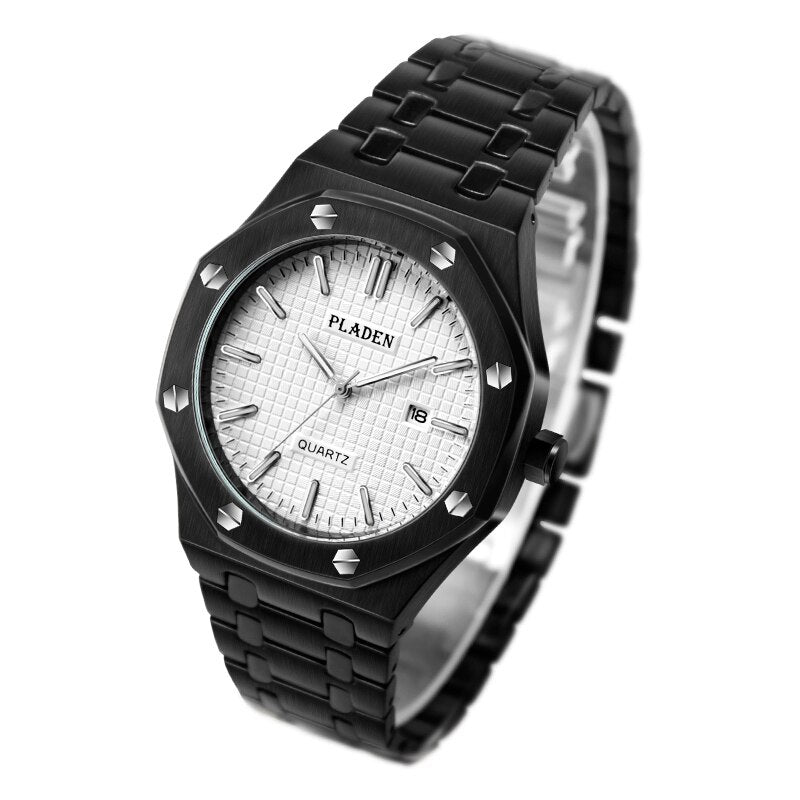 PLADEN Luxury Watch For Men Top Brand Business Stainess Steel Quartz Watches Fashion Classic Waterproof Male Clock Dropshipping