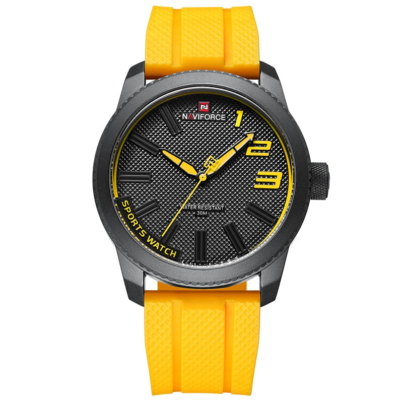 NAVIFORCE Men Quartz Wrist Watches Luxury Brand Military Sports Silicone Waterproof Men Watch Fashion Clock Relogio Masculino