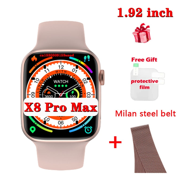X8 Pro Max Smart Watch 3/4/5/6/10PCS Women Men Message Reminder 1.75 inch Dialing Sports Sleep Monitoring Heart-rate Smart Watch 1