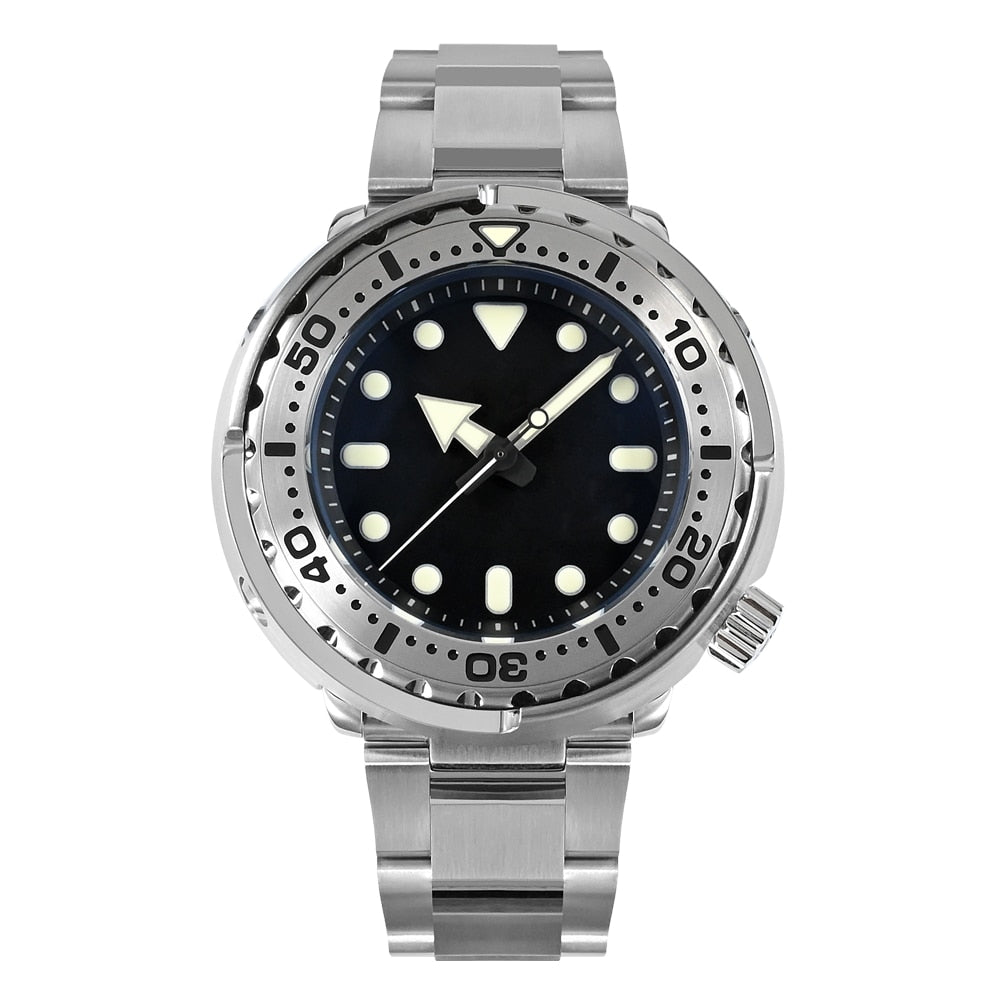 San Martin New 47mm Tuna Diver Watch Men Watches Automatic NH36 Mechanical Stainless Steel Wristwatch Sapphire Mirror 30Bar часы