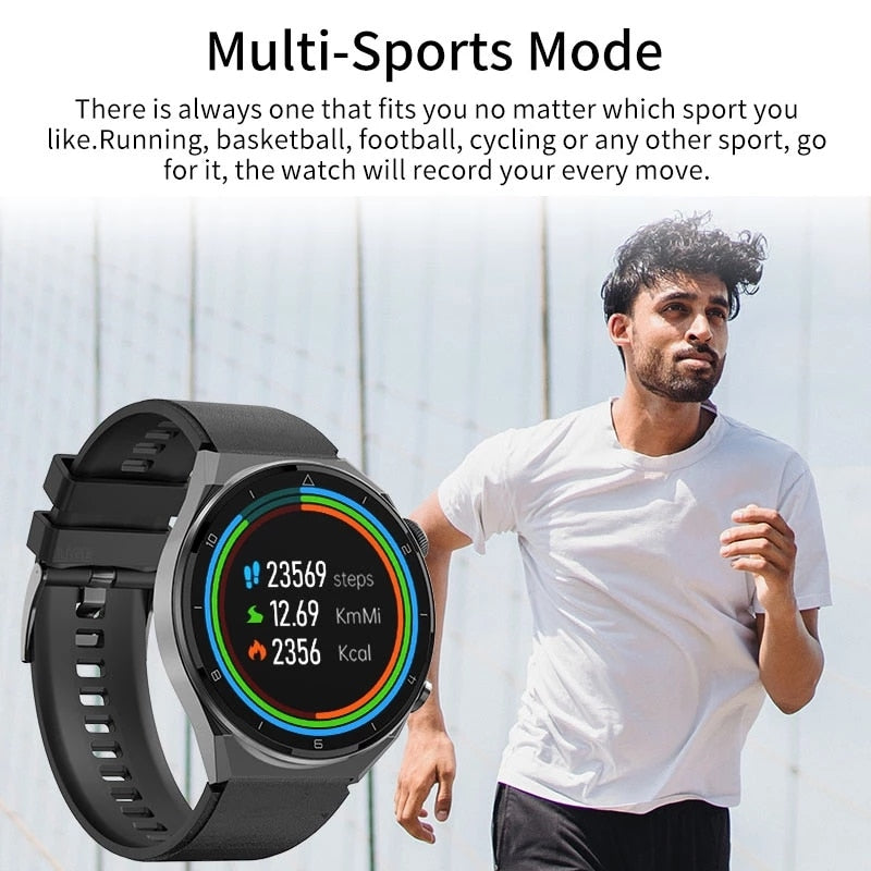NFC Access Control Function Smartwatch Wireless Charging AMOLED Smart Watch New HD Screen Bluetooth Call Large Capacity Battery