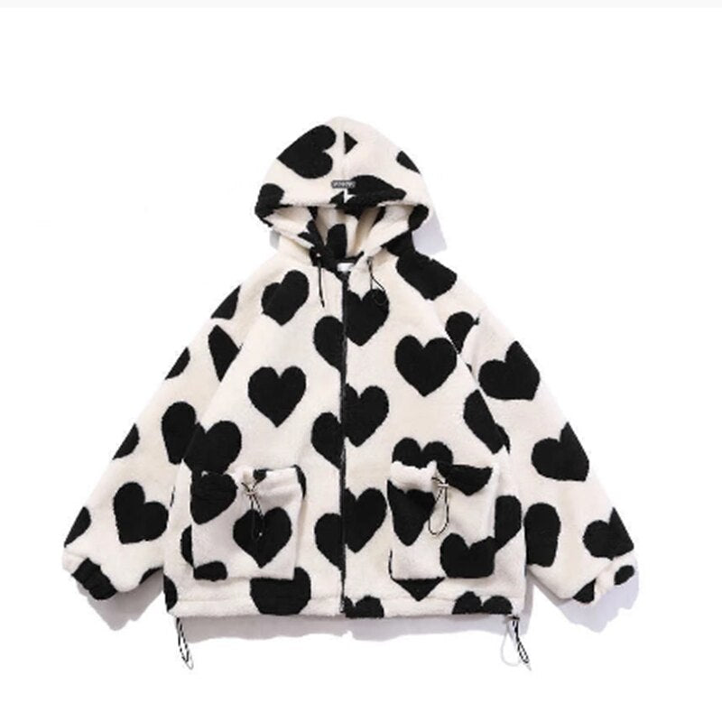 Winter Jacket Men and Women Student Hooded Cotton Jacket