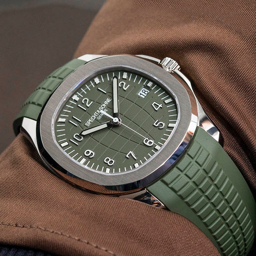 New PP Mens Automatic Mechanical Watches 316 Steel 100M Waterproof Sport Luminous Wristwatch Top Quality Luxury Brand Male Clock