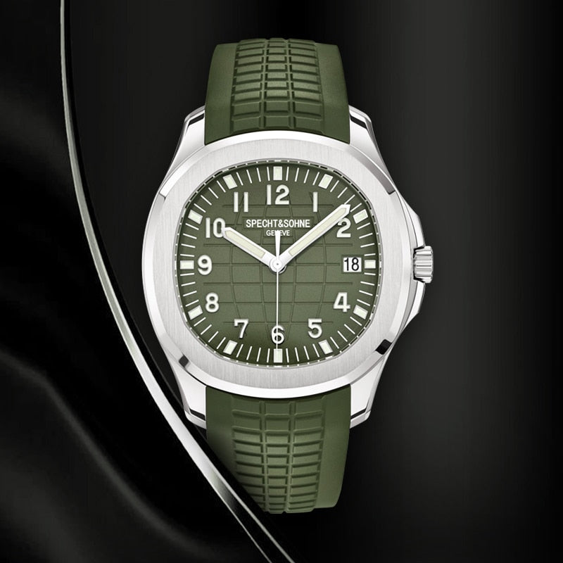 New PP Mens Automatic Mechanical Watches 316 Steel 100M Waterproof Sport Luminous Wristwatch Top Quality Luxury Brand Male Clock