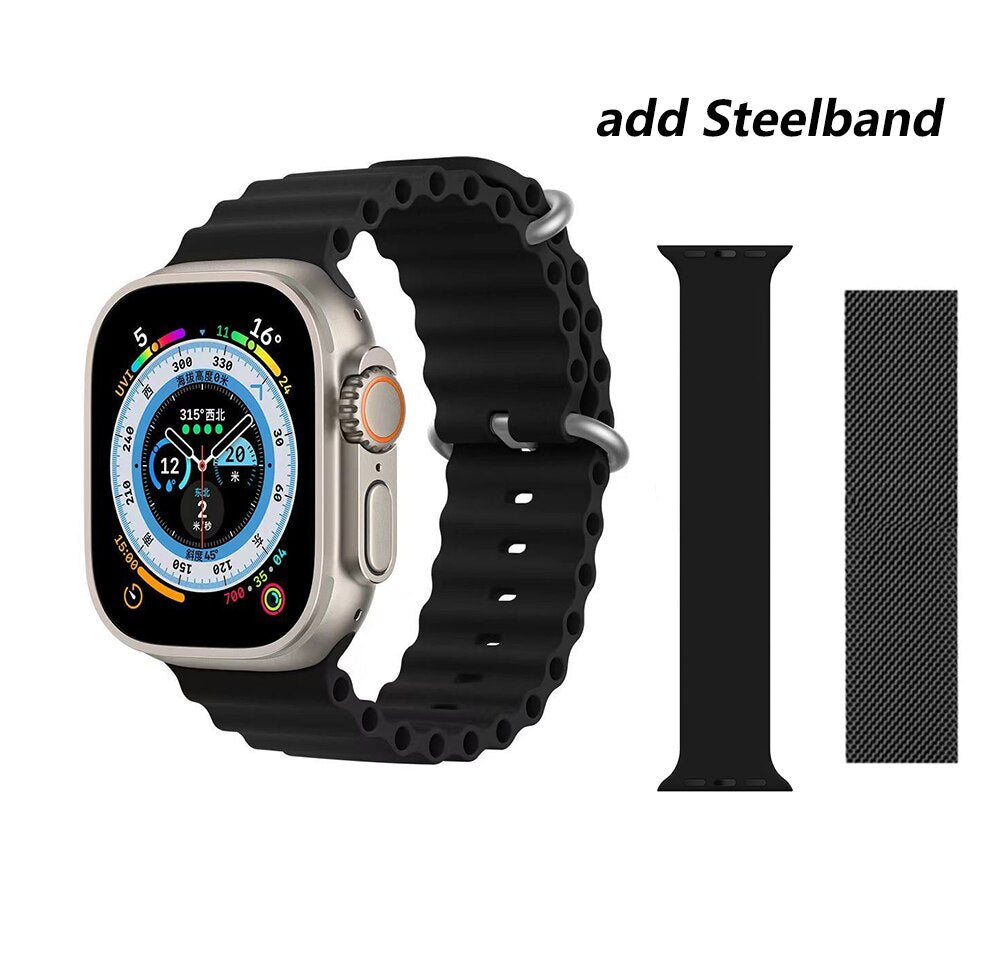 NEW In 49mm HW8 Ultra MAX Smart Watch Strap Lock 1:1 Orginal Always on Man Body Temp Series 8 2.05" 520*580 Call NFC OUTDOOR