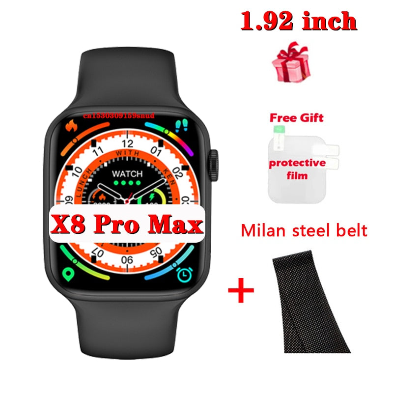 X8 Pro Max Smart Watch 3/4/5/6/10PCS Women Men Message Reminder 1.75 inch Dialing Sports Sleep Monitoring Heart-rate Smart Watch 1