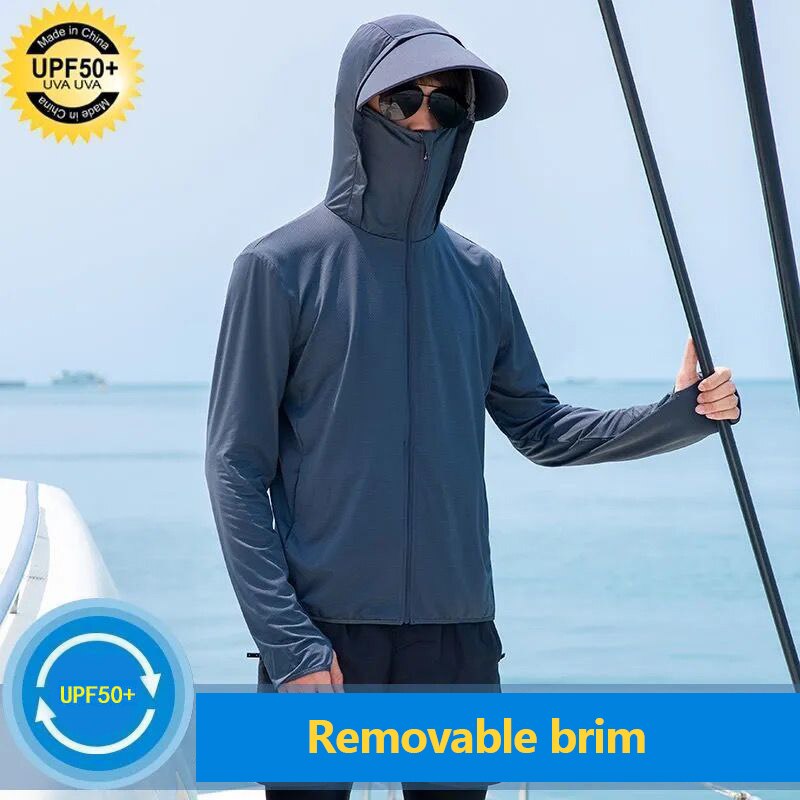 UPF 50+ UV Sun Protection Clothing Men Women Long Sleeve Breathable Outdoor Sports Cycling Fishing Running Hiking Clothes XA295Q