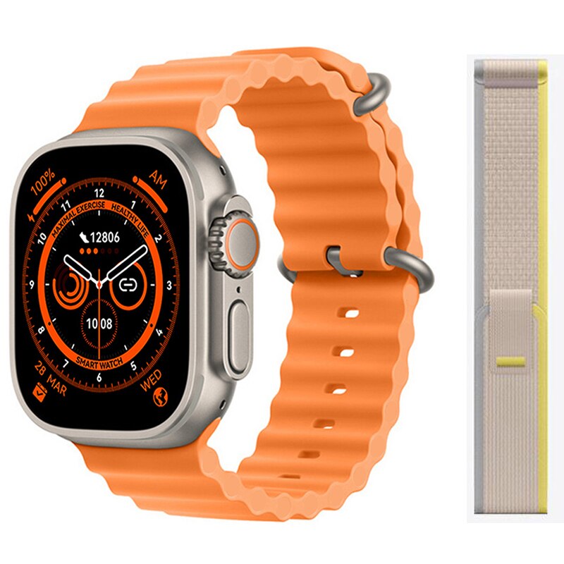 W&O Smart Watch X8+ Ultra 49MM Wireless Charging NFC 2.08 Inch Waterproof Sport Watches Bluetooth Calls Smartwatch Men Women