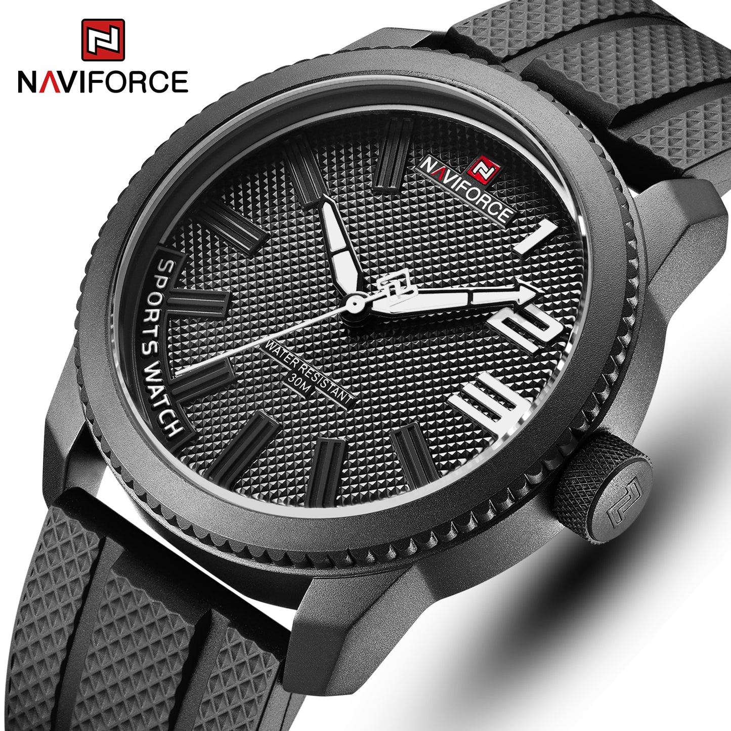 NAVIFORCE Men Quartz Wrist Watches Luxury Brand Military Sports Silicone Waterproof Men Watch Fashion Clock Relogio Masculino