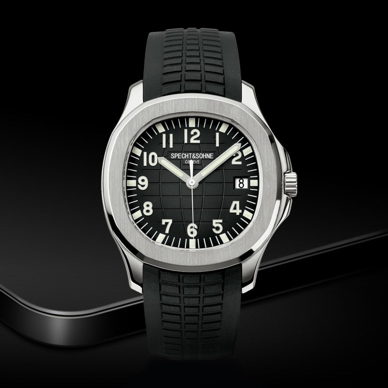 New PP Mens Automatic Mechanical Watches 316 Steel 100M Waterproof Sport Luminous Wristwatch Top Quality Luxury Brand Male Clock