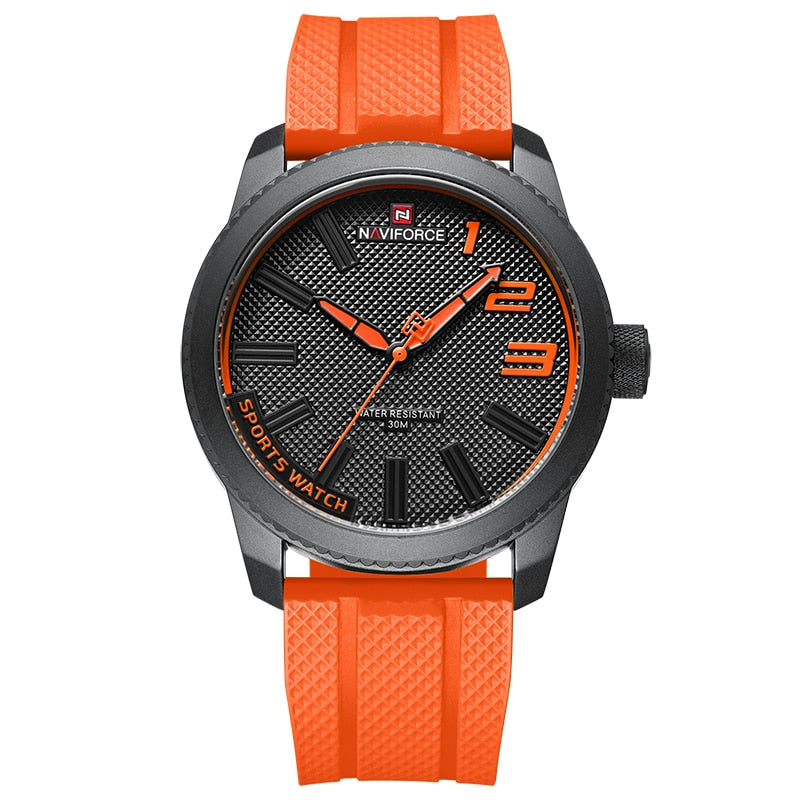 NAVIFORCE Men Quartz Wrist Watches Luxury Brand Military Sports Silicone Waterproof Men Watch Fashion Clock Relogio Masculino