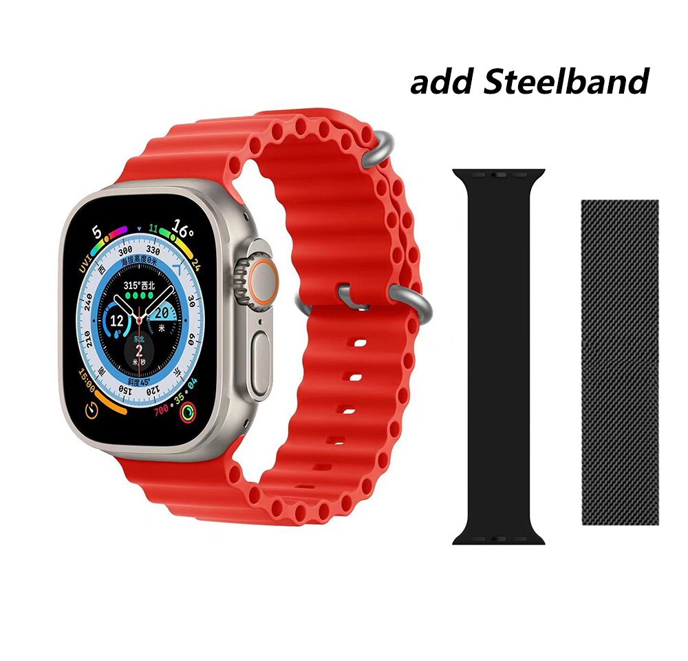 NEW In 49mm HW8 Ultra MAX Smart Watch Strap Lock 1:1 Orginal Always on Man Body Temp Series 8 2.05" 520*580 Call NFC OUTDOOR