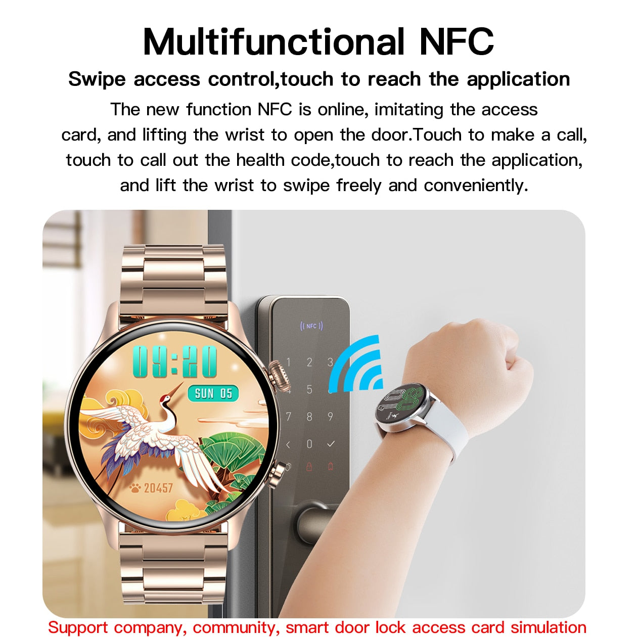 Xiaomi 2022 NFC Smart Watch Men AMOLED 390*390 HD Screen Always Display Bluetooth Call Women IP68 Waterproof Smartwatch With Box