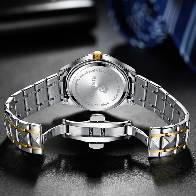Fashion Luxury Gold Watch Men 2022 New Military Sport Quartz Wristwatch Calendar Casual Clock Stainless Steel Wateproof Watches