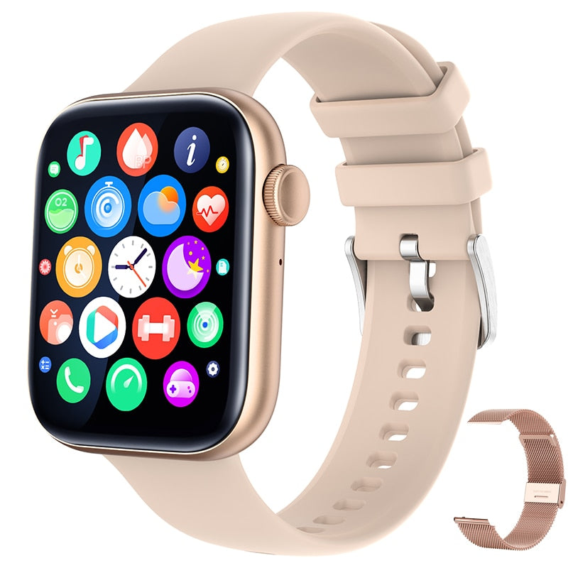 For Xiaomi Huawei Samsung 1.81 inch Bluetooth Call Smartwatch Men Support 120 Sport 2022 New Women Rotary keys Smart Watch +Box