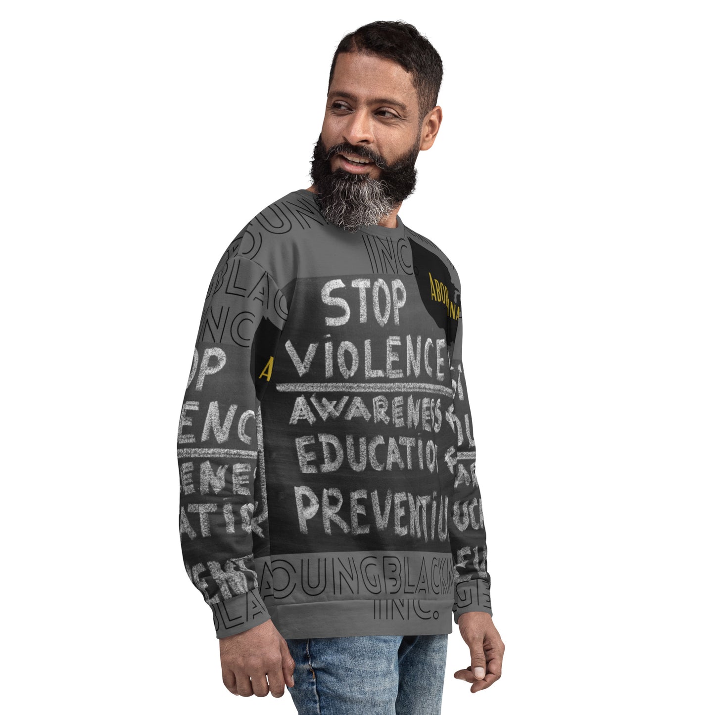 YoungBlackMan inc. Stop the Violence Unisex Sweatshirt