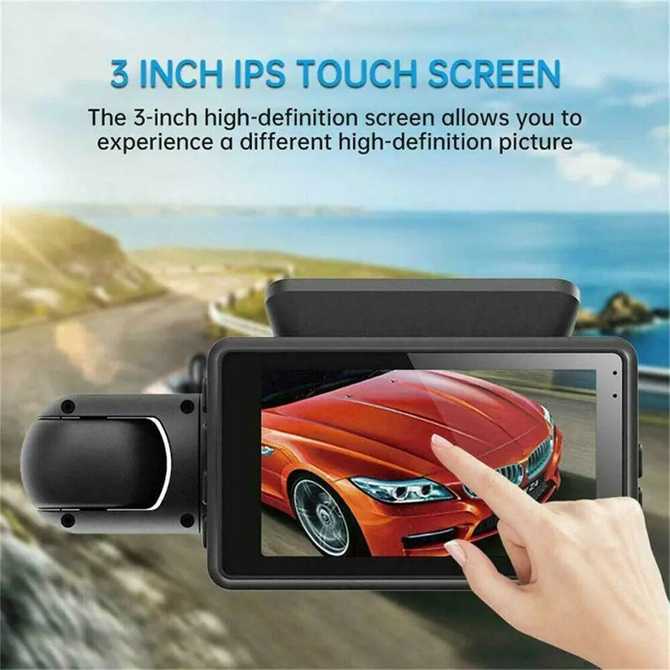 Dash Cam 2 Lens Car Video Recorder HD 1080P/ Recorder Night Vision