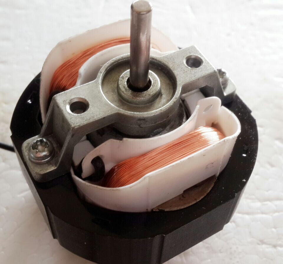 Fan heater motor