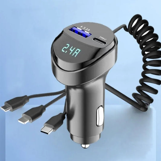 3 for 25.00 right now 55w 2 ports usb fast car phone charger 3.1 A with voltage display