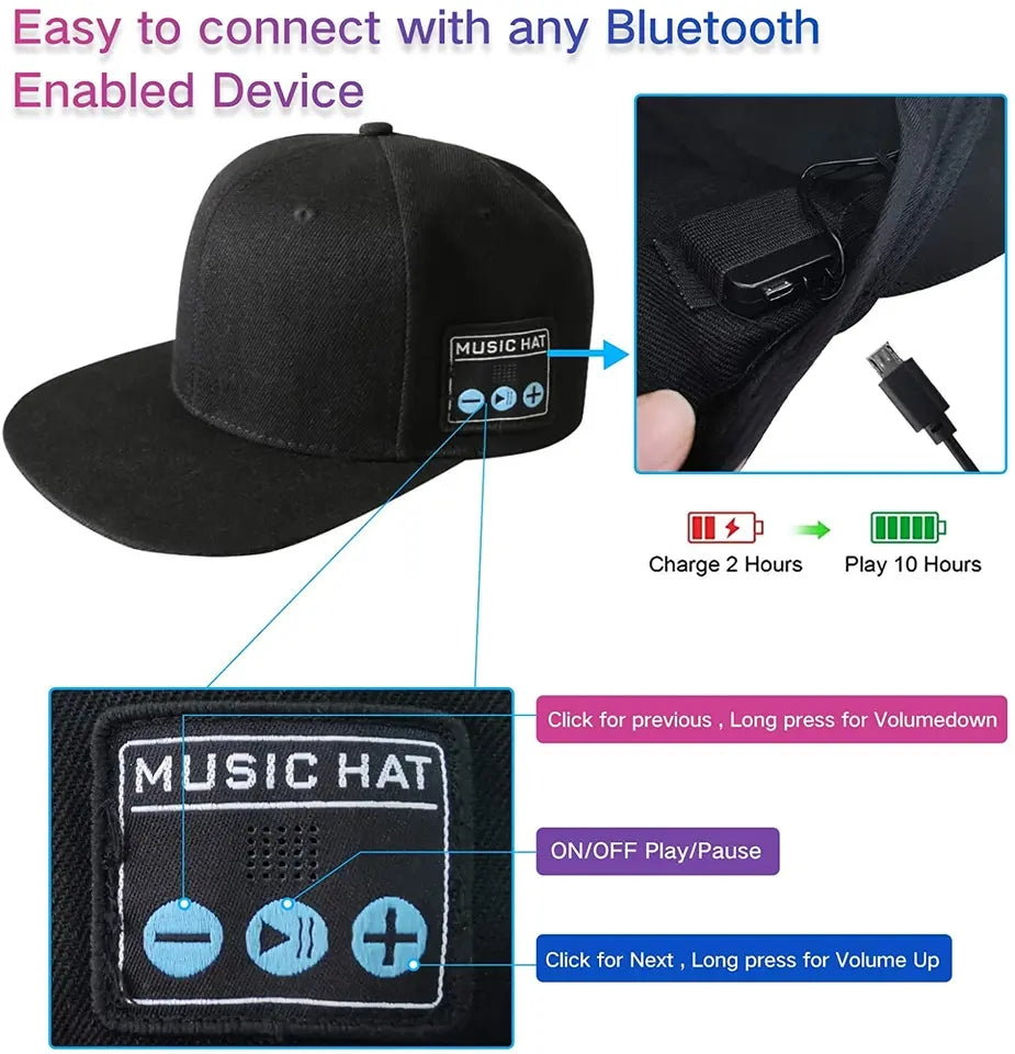 Bluetooth hat wireless smart speaker