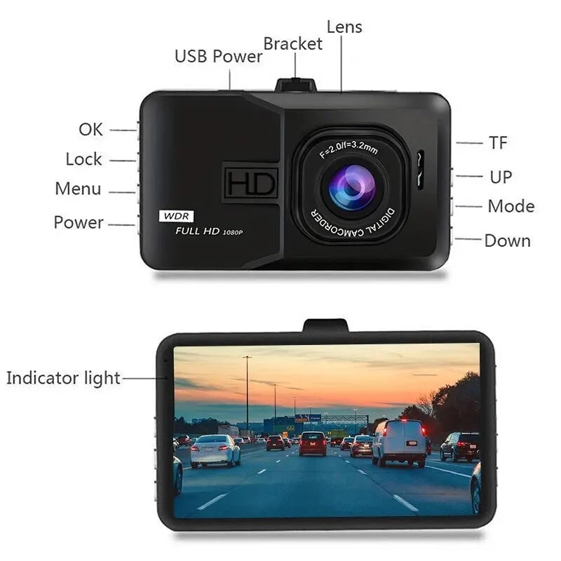 HD Tachograph is suitable for automatic cycle with 32 gig card