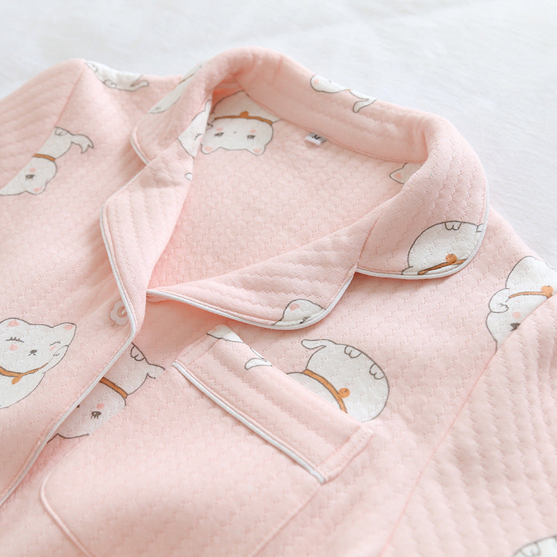 Women's Fashionable Autumn And Winter Long-sleeved Homewear Suit
