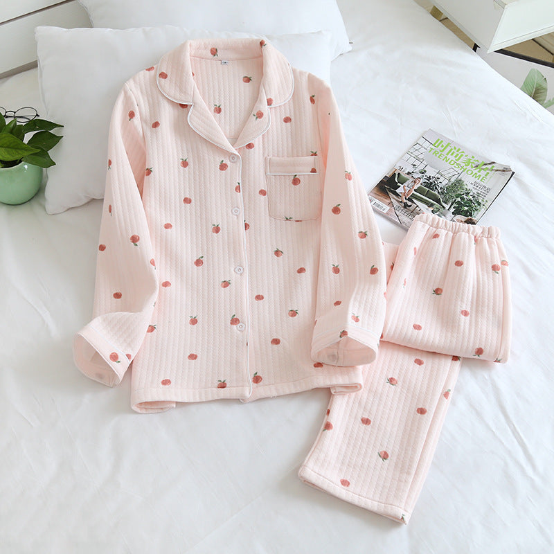 Women's Fashionable Autumn And Winter Long-sleeved Homewear Suit