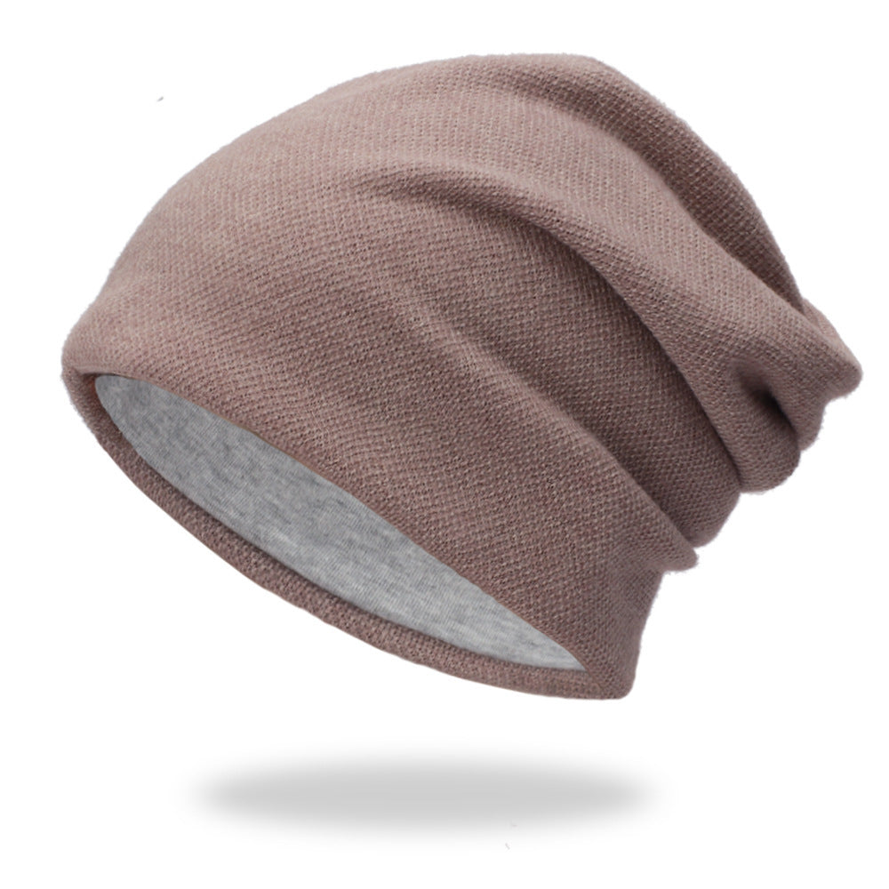 Three-color Women's Outdoor Knitted Hat