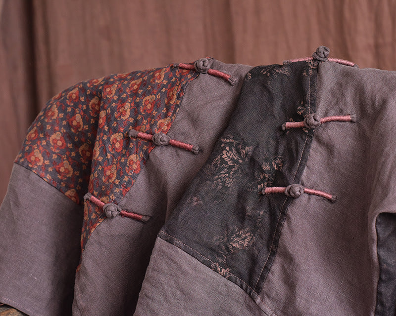 Retro Artistic Style Women's Cotton And Linen Top