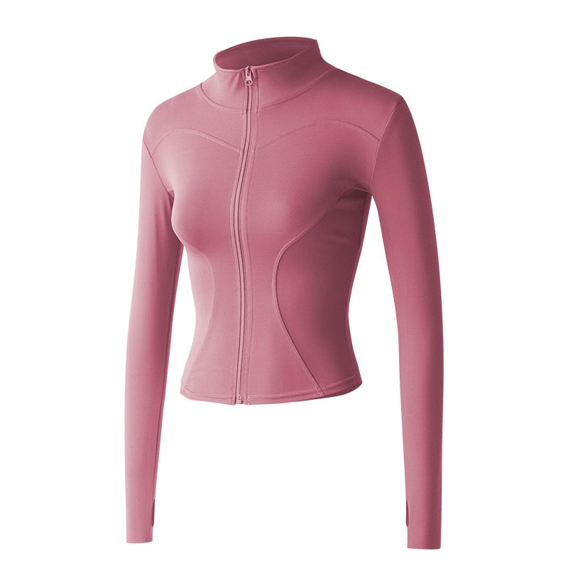 Outer Wear Long Sleeve Quick-drying Skinny Yoga Clothes Slim Fit Slimming Fitness Running Yoga Sports Jacket