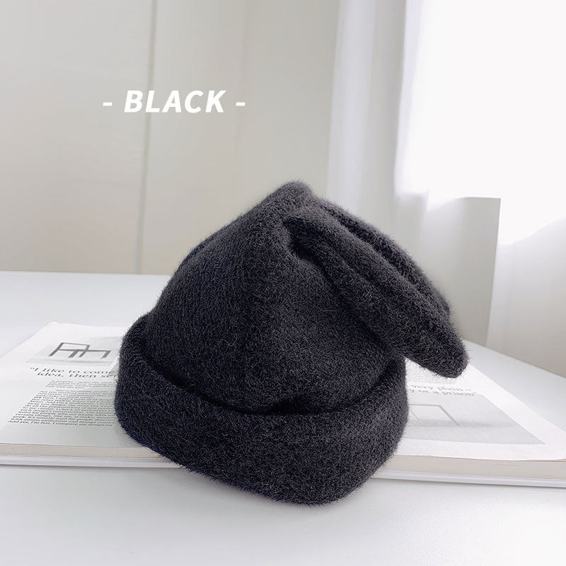 Rabbit Ears Woolen Cap Children Autumn And Winter Cute Fleece Lined