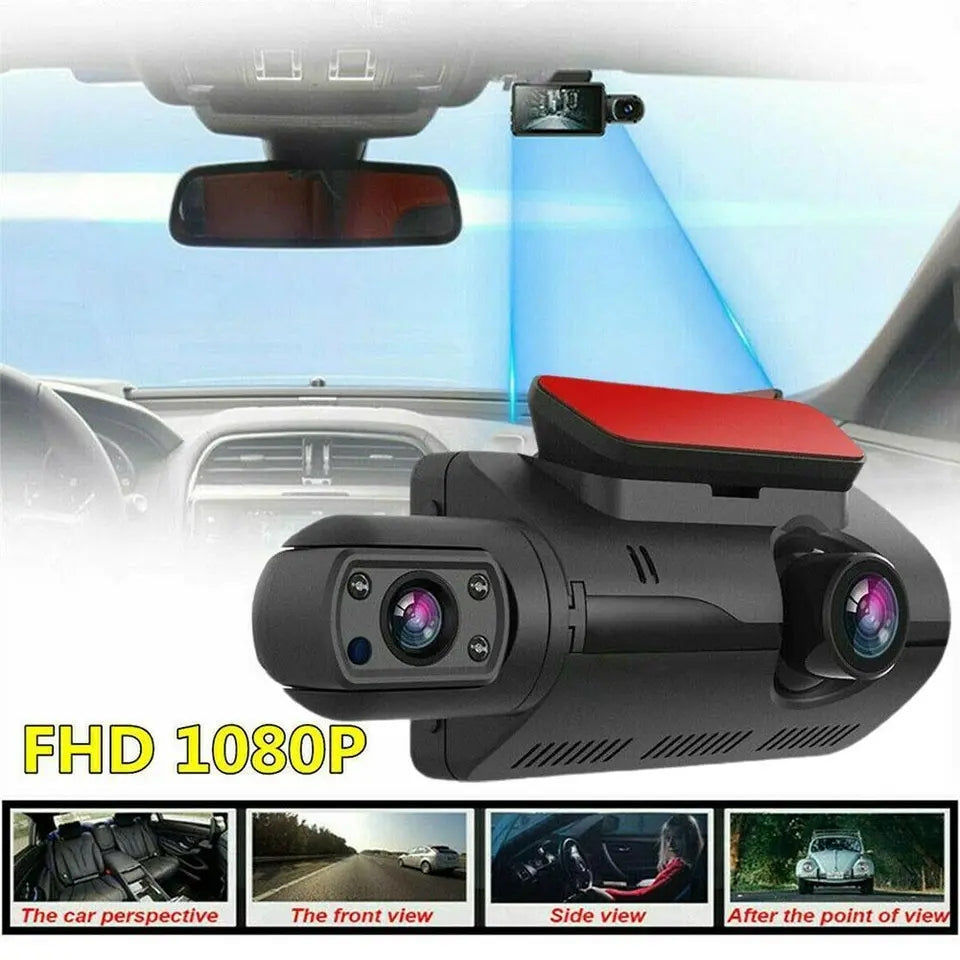 Dash Cam 2 Lens Car Video Recorder HD 1080P/ Recorder Night Vision