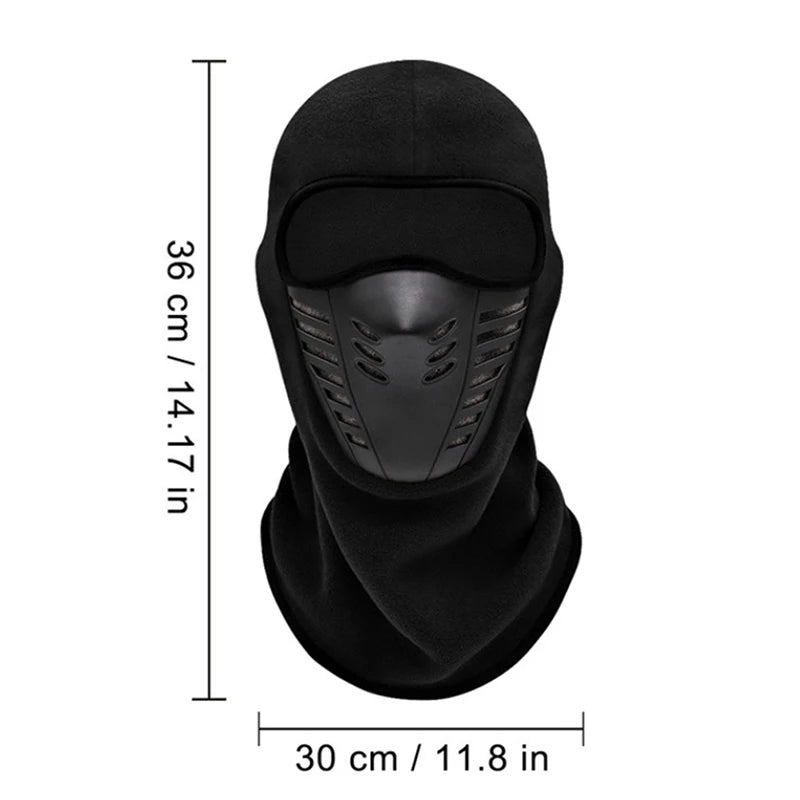 Motorcycle Mask Fleece Thermal Neck Full Face Ski Mask Men Women Cycling Balaclava Winter Keep Warm Windproof Face Shield